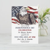 水彩七月4日パーティー 招待状 (スタンド正面)