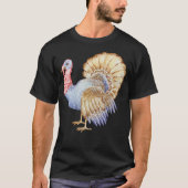 水彩七面鳥 Tシャツ (正面)