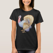 水彩七面鳥 Tシャツ (正面)