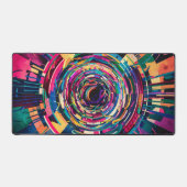 水彩万華鏡抽象芸術 デスクマット (正面)