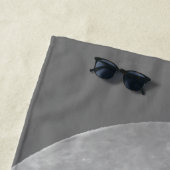 水彩三匹の狼が月で吠える ビーチタオル (インサイチュ)