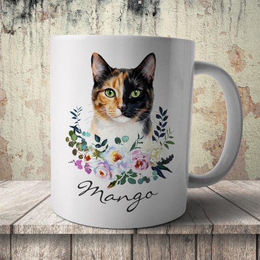 水彩三毛猫 コーヒーマグカップ