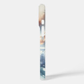 水彩下り坂スキーヤー Case-Mate iPhoneケース (裏面 / 左)