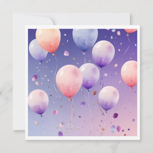 水彩不思議の国 サンキューカード (正面)