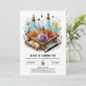 水彩不機嫌サイエンティストラボ誕生日 招待状 (スタンド正面)