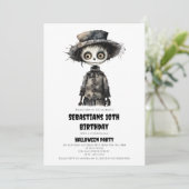 水彩不気味な不気味な誕生日 招待状 (スタンド正面)