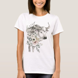 水彩丑の年 |中国の新年 Tシャツ