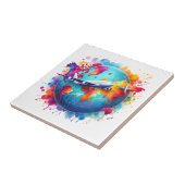 水彩世界を旅しようデザイン タイル (側面)