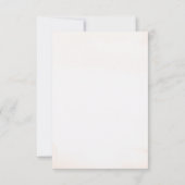 水彩世界地図ウェディング出欠確認 出欠カード (裏面)