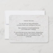 水彩世界地図 デスティネーション ウェディング スケジュール 招待状 (裏面)