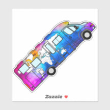 水彩世界地図RV - STICKER