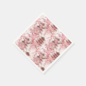 水彩中国の五重塔と桜（7） スタンダードカクテルナプキン (角)