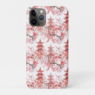 水彩中国の塔(さくらんぼ) iPhone 11 PROケース
