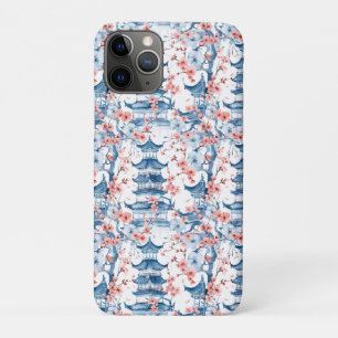 水彩中国の塔(さくらんぼ) iPhone 11 PROケース