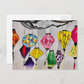 水彩中国の画 ポストカード (正面/裏面)