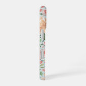 水彩中夏フローラ植物模様 iPhone 16ケース (右側面)