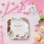 水彩中性カボチャ素朴秋パーティープレート ペーパープレート (パーティー)