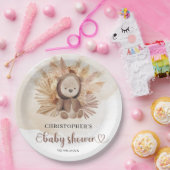 水彩中性ベビーベアsweatshirt pampas ペーパープレート (パーティー)