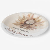 水彩中性ベビーベアsweatshirt pampas ペーパープレート (アングル)