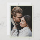 水彩中性ボホ植物写真結婚ズ セーブザデート (裏面)