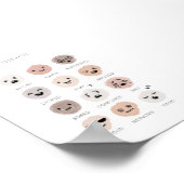 水彩中性感覚グラフ ポスター (角)