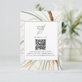 水彩中性素朴ボホボタニカル結婚ズ エンクロージャーカード (スタンド正面)