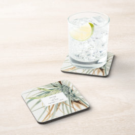 水彩中性素朴ボホボタニカル結婚ズ コースター