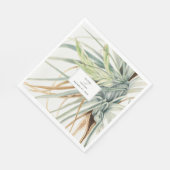 水彩中性素朴ボホボタニカル結婚ズ スタンダードランチョンナプキン (角)