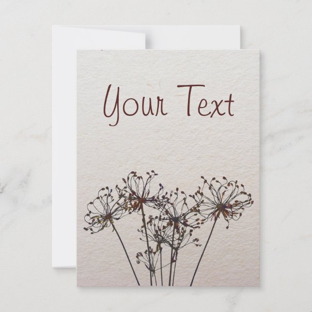 水彩乾燥した花 (正面)