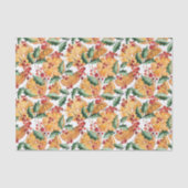 水彩乾燥オレンジとベリーのクリスマス 薄葉紙 (正面)