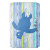 水彩亀しぼりストライプの バスマット (正面縦)