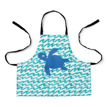 水彩亀しぼり波