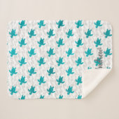 水彩亀しぼり波 シェルパブランケット (正面(横))