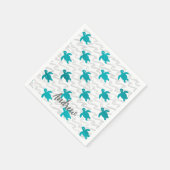 水彩亀しぼり波 スタンダードカクテルナプキン (角)