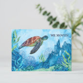 水彩亀の動きのお知らせ 案内状 (スタンド正面)