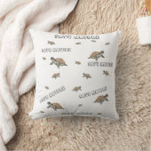 水彩亀救自然 クッション (ブランケット)