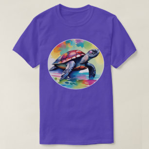 水彩亀Tシャツ Tシャツ