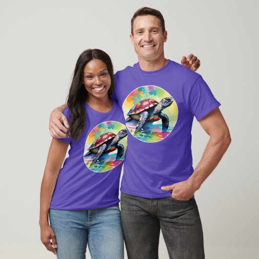 水彩亀Tシャツ Tシャツ (ユニセックス)