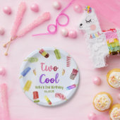 水彩二ポスクールシクル第2誕生日パーティー ペーパープレート (パーティー)