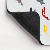 水彩人々姿芸術 マウスパッド (コーナー)