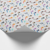 水彩人々姿芸術 ラッピングペーパー (角)