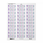 水彩人ガーリー魚物語シーシェルズパターン ラベル (フルシート)