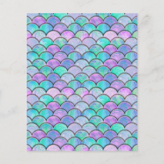 水彩人魚の予測赤ちゃんシャワーゲーム (裏面)