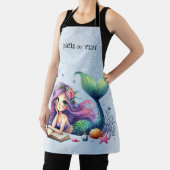 水彩人魚の海の生活かわいい美 エプロン (インサイチュ)