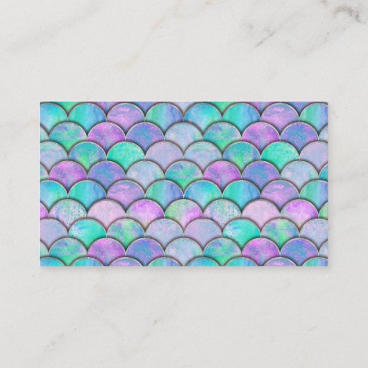 水彩人魚の赤ちゃんシャワーおむつラッフル エンクロージャーカード (裏面)