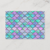 水彩人魚の赤ちゃんシャワーベビー エンクロージャーカード (裏面)