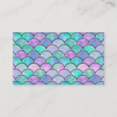 水彩人魚の赤ちゃんシャワー囲いカード エンクロージャーカード (裏面)