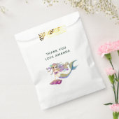 水彩人魚をテーマにした誕生日パーティー フェイバーバッグ (封をした状態)