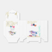 水彩人魚をテーマにした誕生日パーティー フェイバーボックス (折り畳みなし)