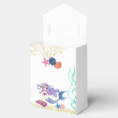 水彩人魚をテーマにした誕生日パーティー フェイバーボックス (オープン)